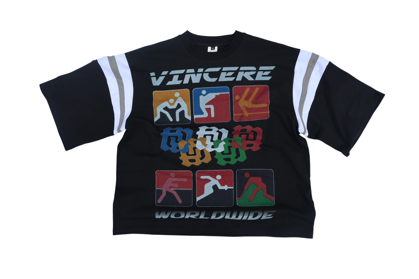 Black “Olympic” oversized Tee