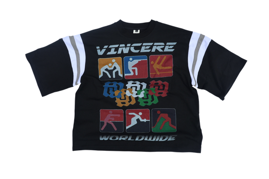 Black “Olympic” oversized Tee