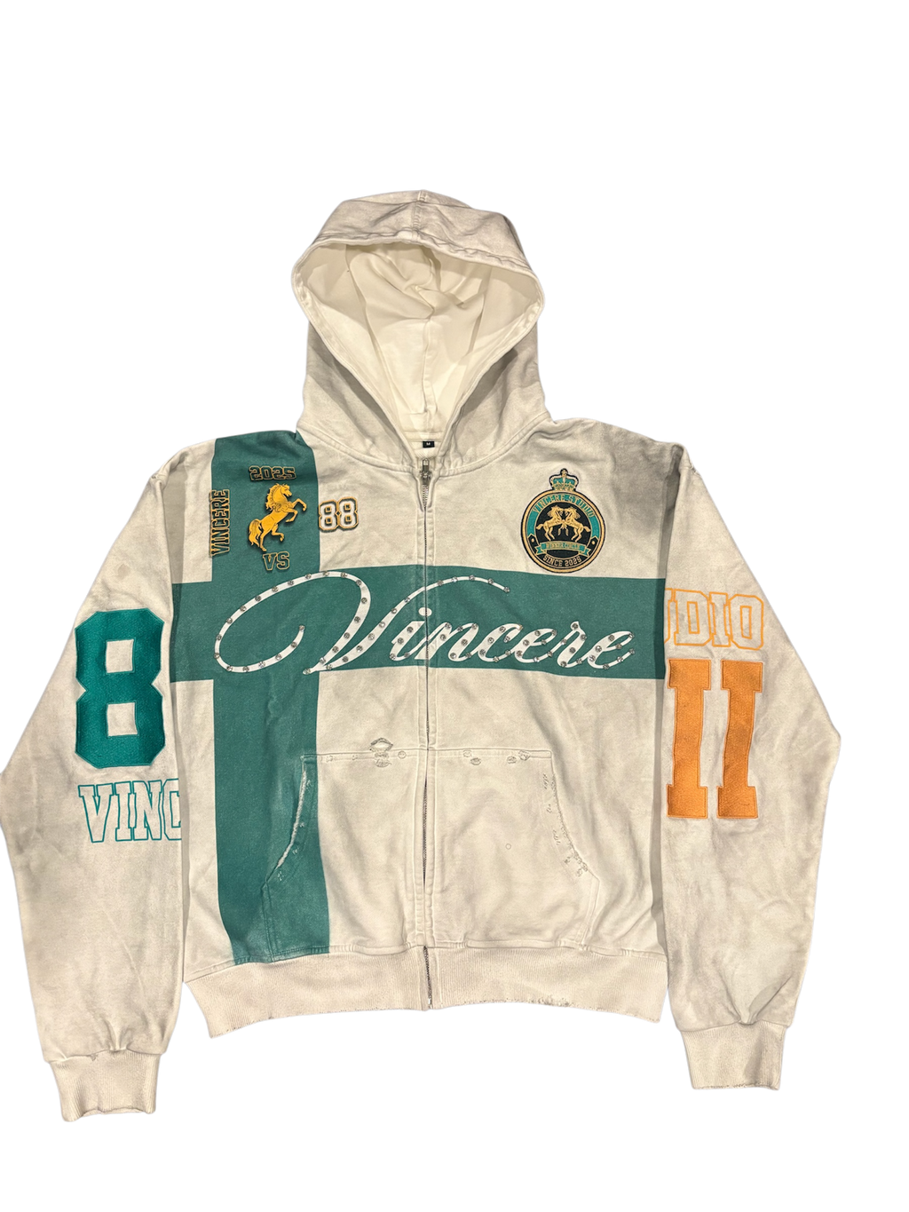 Green “ PRESTIGE” Zip-Up