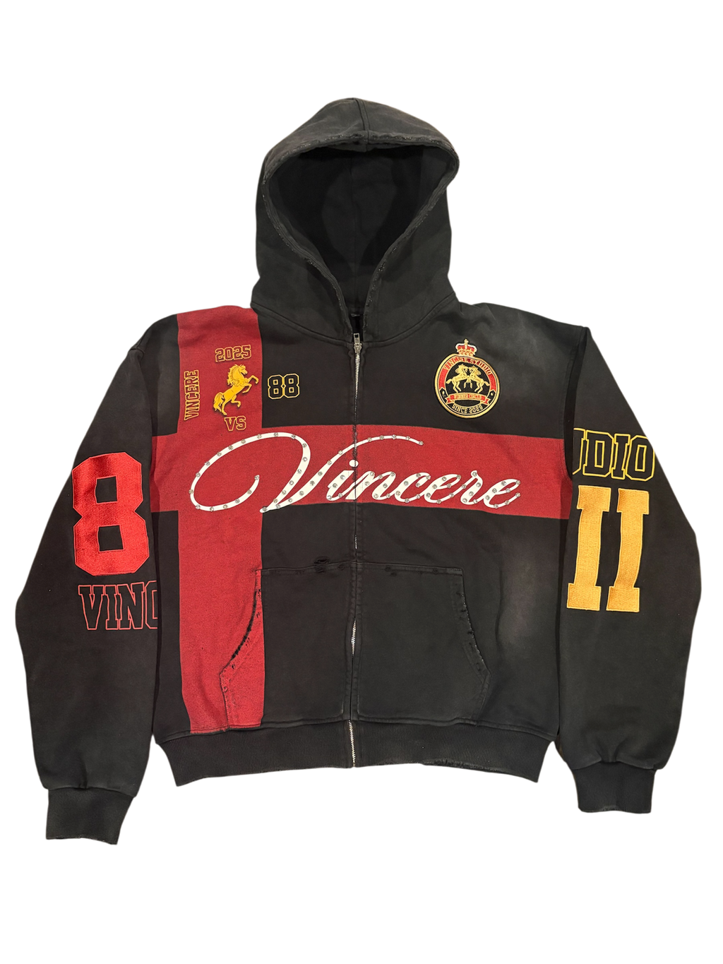 Red “Prestige” Zip-Up
