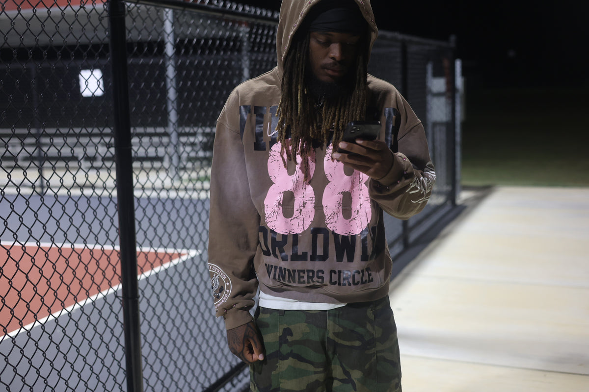 Mocha “WorldWide” Hoodie