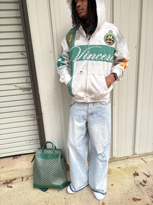 Green “ PRESTIGE” Zip-Up